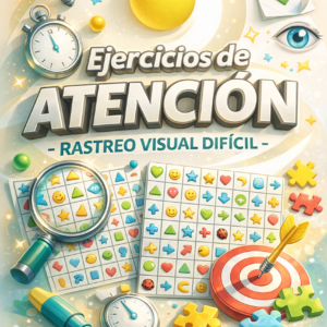 Ejercicios De Atención Rastreó Visual Difícil
