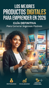 Los mejores productos digitales para emprender en 2026: Guía definitiva para generar ingresos pasivos